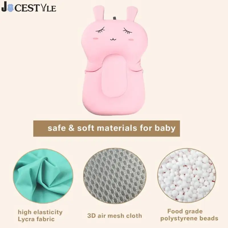 JOCESTYLE الطفل دش المحمولة الهواء وسادة السرير الرضع حمام سادة الرضع عدم الانزلاق حوض حصيرة الاستحمام مقعد دعم