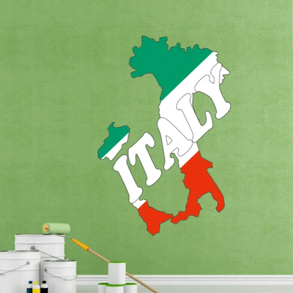 Italy Travel The Word Landmark Wall Sticker Wedding Decor Vinyl
