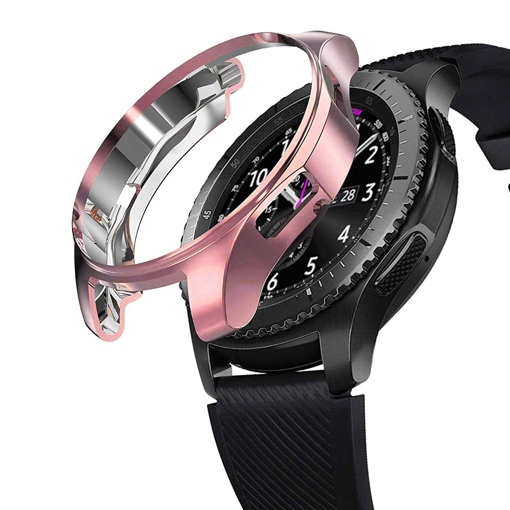 

Case for Samsung Galaxy Watch 46mm 42mm Bumper Smart Watch Accessories Plating TPU Protection Shell Protective Cover Frame