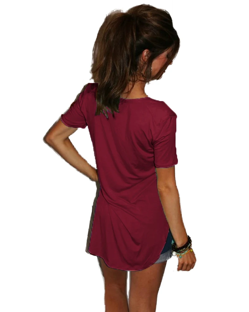 BTS-2018-Summer-T-Shirt-Large-Sizes-Women-T-shirt-Solid-V-Neck-Short-Sleeve-Rounded (3)