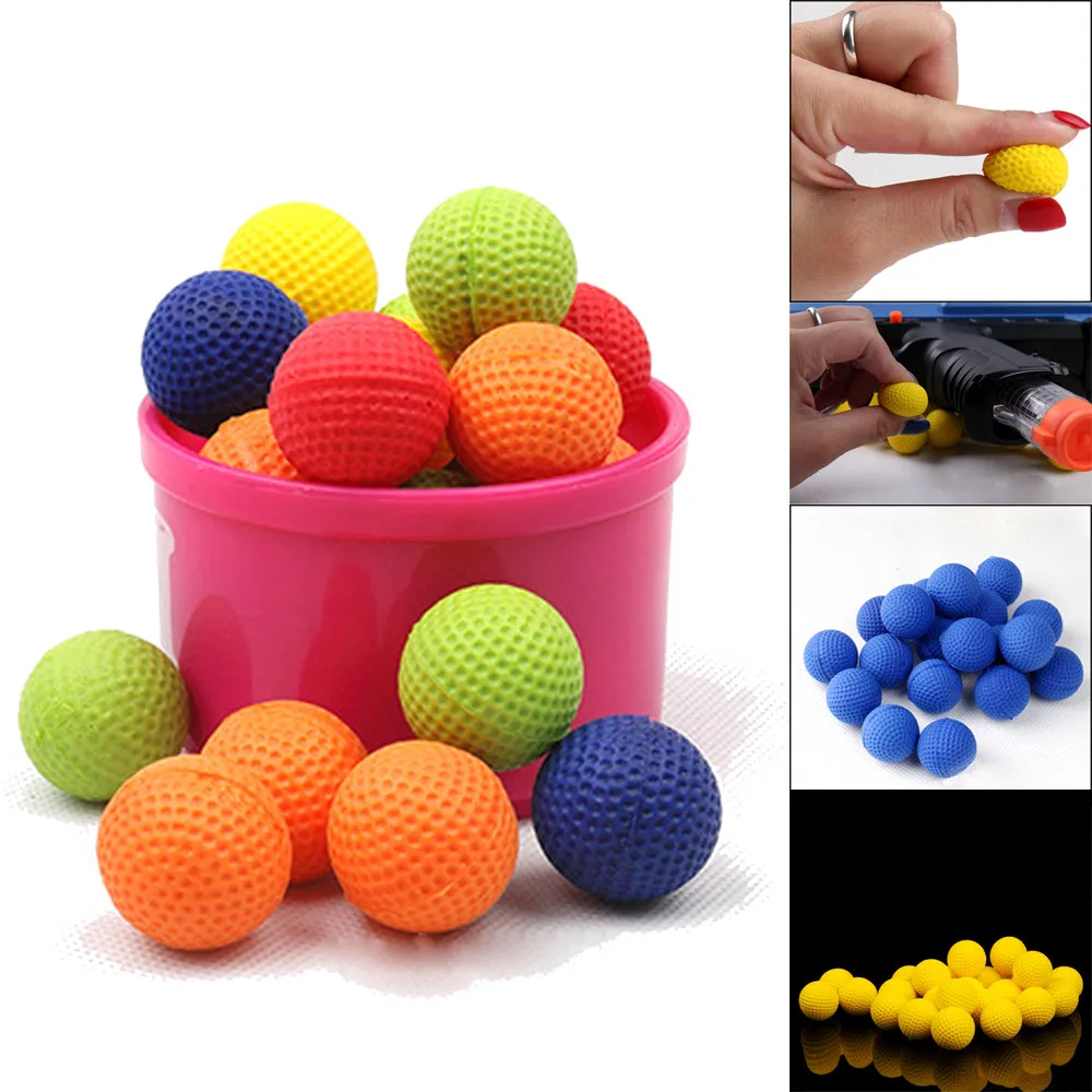 

Hot sale 100pcs/set Bullet Balls elasticity PU Rounds Compatible For Nerf Rival Apollo Child Toy funny gifts lowest price