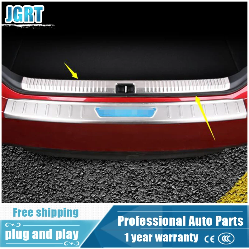 

JGRT car styling For Toyota Camry 2018 Stainless steel internal rear guard plate for camry 2018 inner trunk protective board 1pc