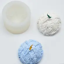 3D плетеные шарики торт украшения автомобиля ароматический гипс силиконовая форма для изготовления свечей