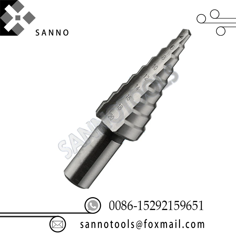Профессиональные костюмы дизайн все виды размера Шаг сверло Электроинструмент сверла HSS или вольфрамовой стали Спираль сверла по металлу
