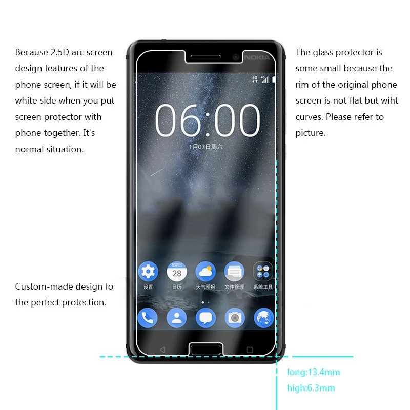 2 шт MRGO закаленное стекло для Nokia 6 5 3 стекло Защитная пленка для телефона для Nokia 3 5 6 закаленное стекло
