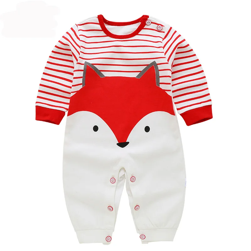 Одежда для малышей Детский цельнокроенный комбинезон комбинезоны с длинными рукавами для маленьких мальчиков и девочек Детские Комбинезоны более 12 стилей - Цвет: C6174E