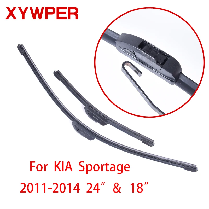 Стеклоочистители XYWPER для KIA Sportage 2011 2012 2013 2014 24 и 18 дюймов автомобильные аксессуары