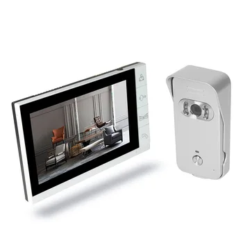 

9-inch LCD Color Camera Door Bell Intercom System Night Vision Camera Kit IR Night Vision Video Door Phone for Apartment Home