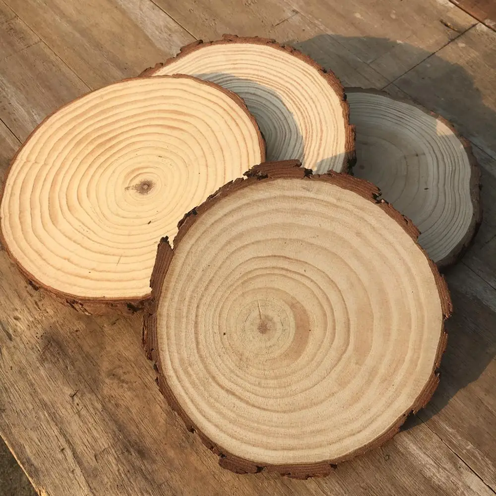  1pc big size Wooden Crafts Log Sheet Vintage Wood Wedding table Decoration centerpieces DIY Handcra