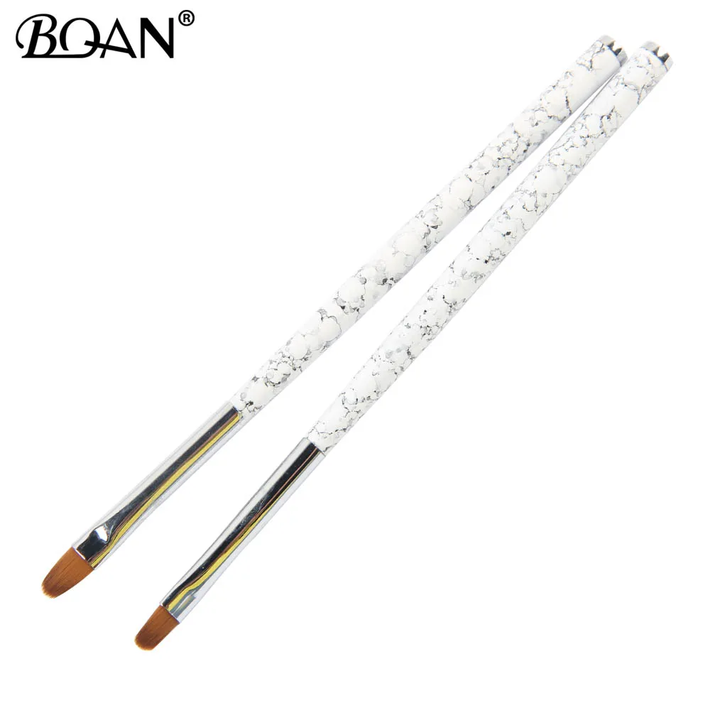 BQAN 1#6#8 Профессиональная УФ-Гелевая Кисть для маникюра, ручка, прозрачная акриловая кисть для дизайна ногтей, кисть для рисования, инструменты для фототерапии