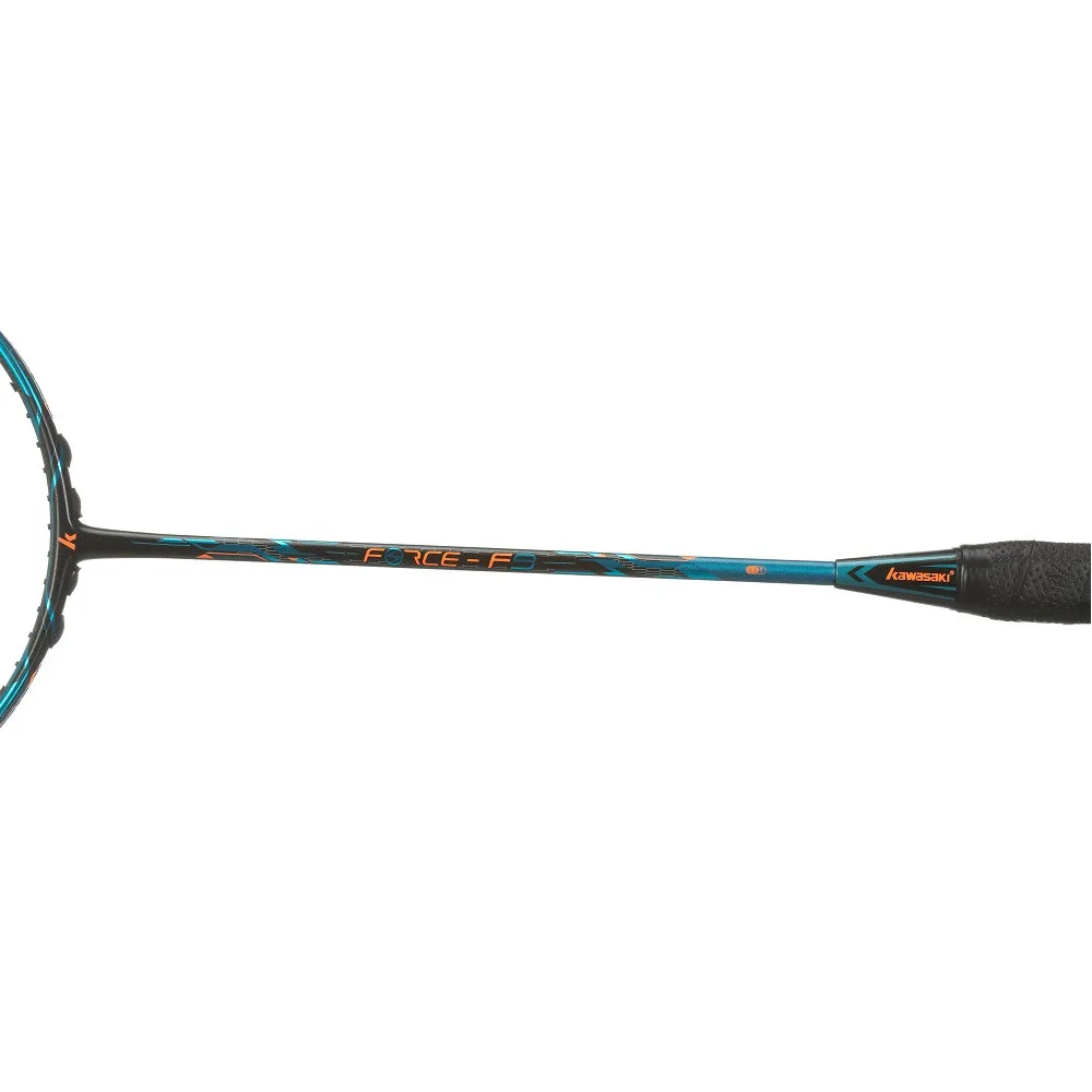 Kawasaki profesional Raquetas de bádminton con cadena tipo ofensivo 100% Carbon raqueta caja Marcos fuerza F9