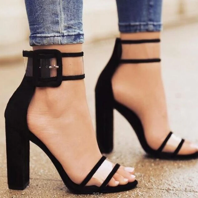 Plardin 2019 Summer Plus Size Hot Style In Europe And The ultra-high Hollow Out Thick With Sandal Strap Roman Women Shoes Woman