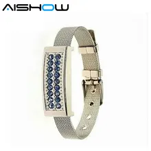 Металл тигр кристалл ожерелье с леопардом 4G 8 GB 16 GB 32 GB USB флеш-накопители 2,0 карта памяти Флешка/Creativo