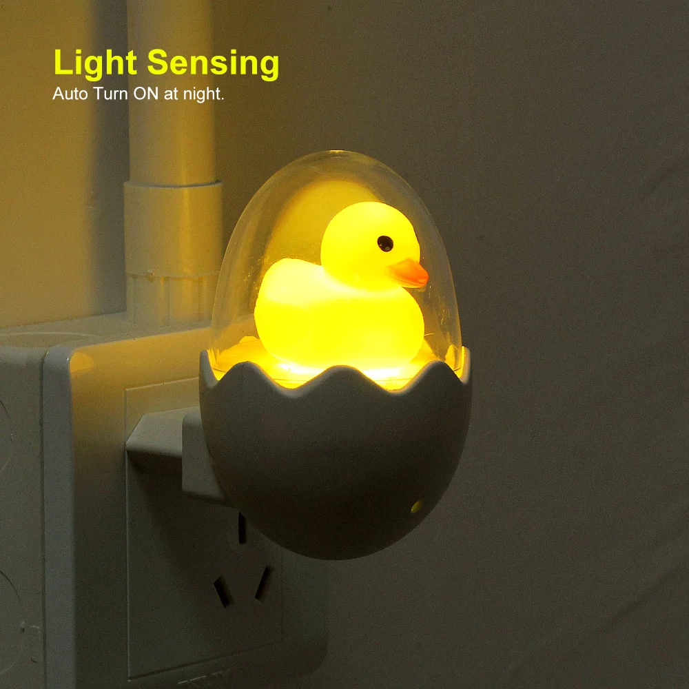 Светодиодный Светильник-ночник с дистанционным управлением в виде яйца утки, AC 220 V, светильник с датчиком управления, лампа для спальни