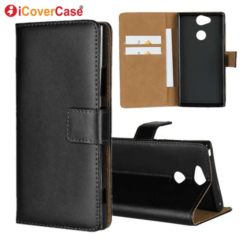 Wallet Case For Sony Xperia XA2 Case Cover Luxury Business