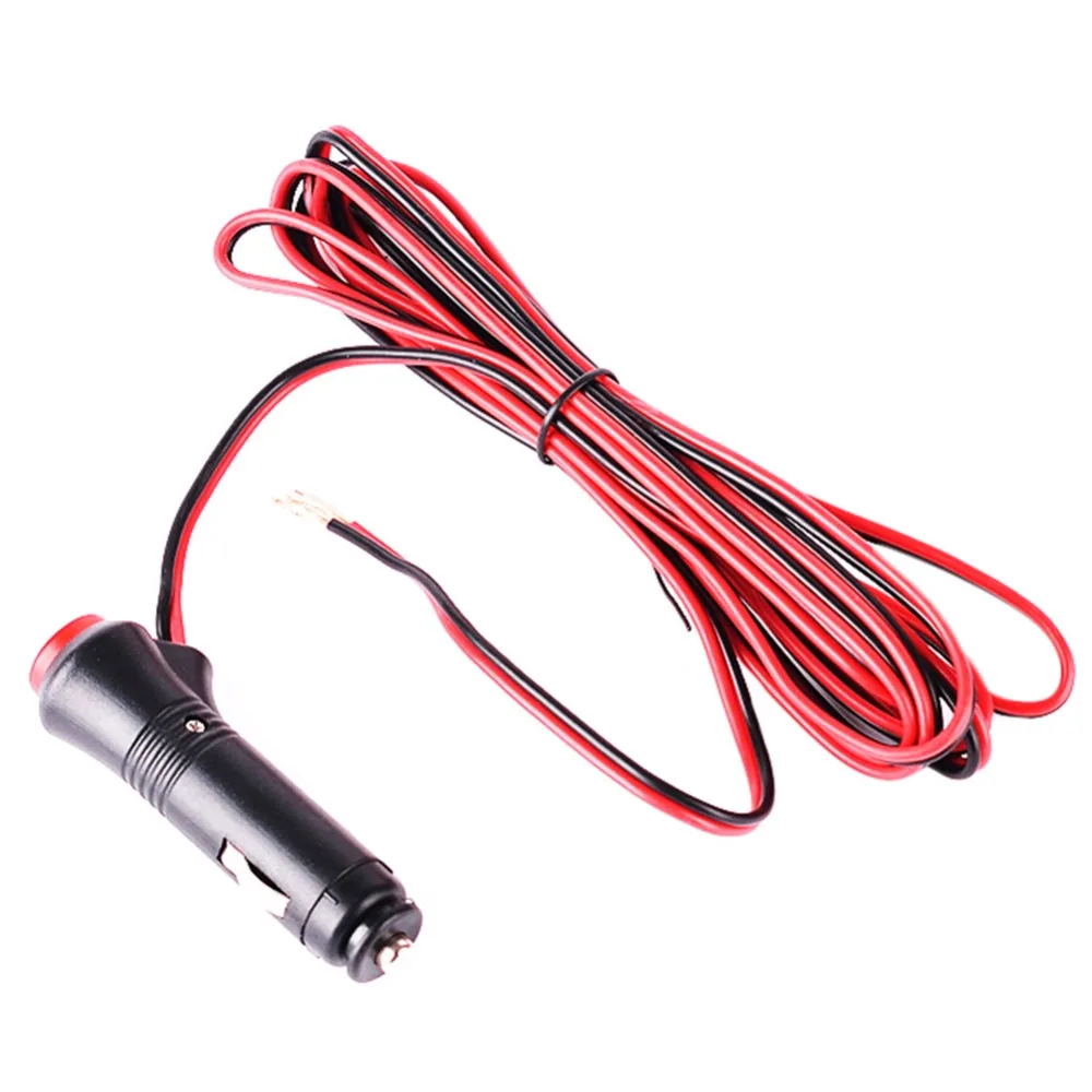

New 3M 12V Heavy Duty Red LED Indicator Car Male Cigarette Lighter Extension Cable Socket Plug Connector On/Off Switch 2017