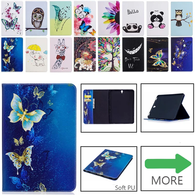

Fashion Silicone Leather Case For Samsung Galaxy Tab S3 9.7 T820 T825 SM-T820 Cases Cover Tablet Marble Pattern Printed Funda