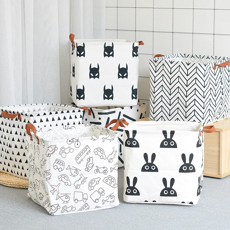 

Square Folding Storage Box Children Toy storage basket Office Organizers Clothes Sundries Container Laundry Basket 32*32*32cm