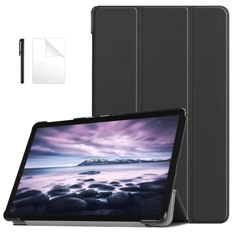 

Magnetic PU Leather Case For Samsung Galaxy Tab A A2 10.5 inch 2018 T590 T595 T597 SM-T595 Smart Tablet Stand case +film