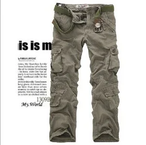 ZOEQO новые военные брюки-карго мужские свободные широкие в стиле милитари повседневные брюки из хлопка брюки-карго Мужская сумка с карманами Плюс Размер 28-40