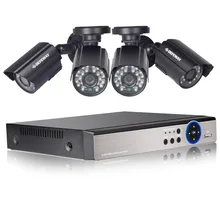 DEFEWAY HD 1080N 4 канала системы видеонаблюдения DVR комплект 4 шт. 1200TVL домашней безопасности CH камера системы HDD новое поступление