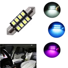1pc 31mm 36mm 39mm 42mm Car LED FESTOON Bulb C5W CANBUS NO ERROR Car Dome Light Auto Interior Lamp DC12V white ice blue pink