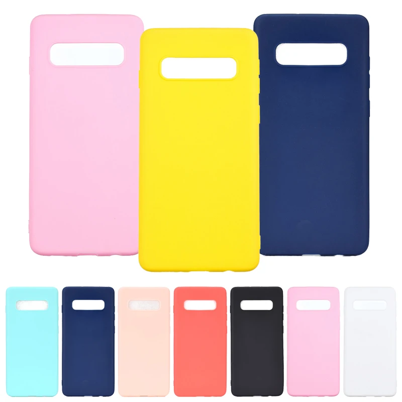 

Candy Color Silicon Case on for Samsung Galaxy S10 5G Couqe S10 Plus S10e S 10 S10Plus Case Slim Cute Soft TPU Phone Back Cover