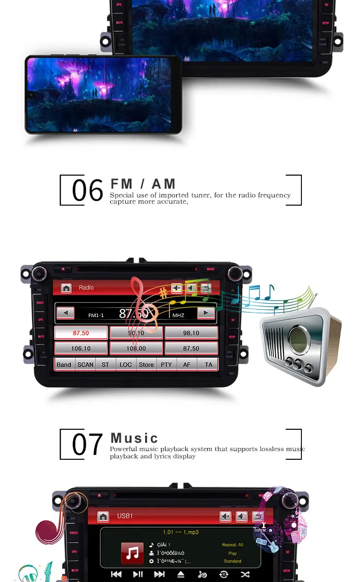 Flash Deal TOPBSNA 8 inch 2 din Car DVD Player for Volkswagen golf PASSAT B6 touareg T5 passat B6 sharan Seat GPS Navigation Auto Radio RDS 4