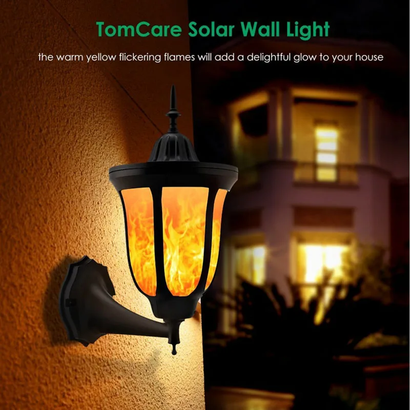 Solar lights outdoor 96led flame torch torch garden lawn garden