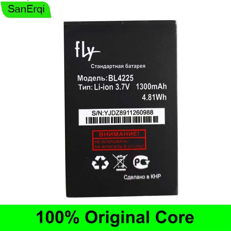 Аккумулятор для fly For 120A 13Q1C DS107 DS120 аккумулятор BL4225 1300 мАч|Аккумуляторы мобильных
