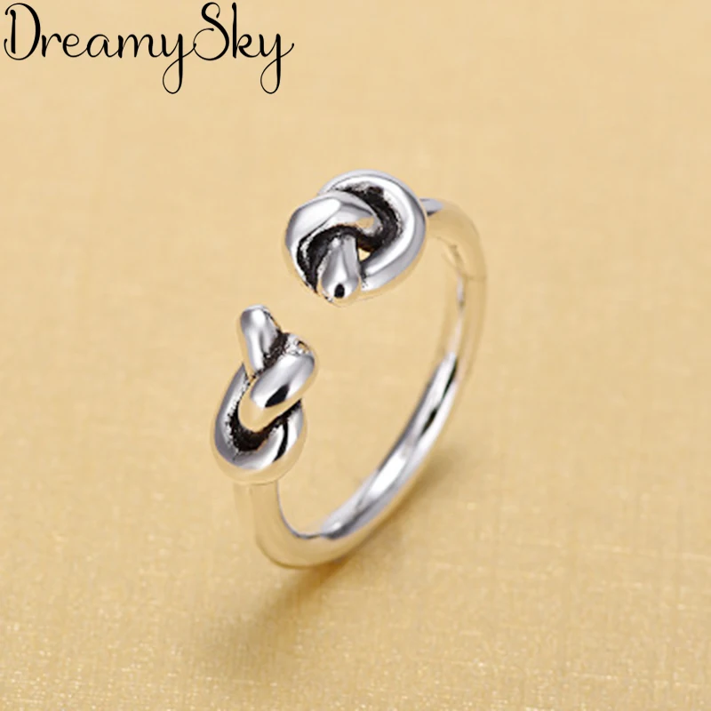 Luxury Korean Fashion Adjustable Bow Rings For Women Trendy Girls Antique Ring Anillos | Украшения и аксессуары