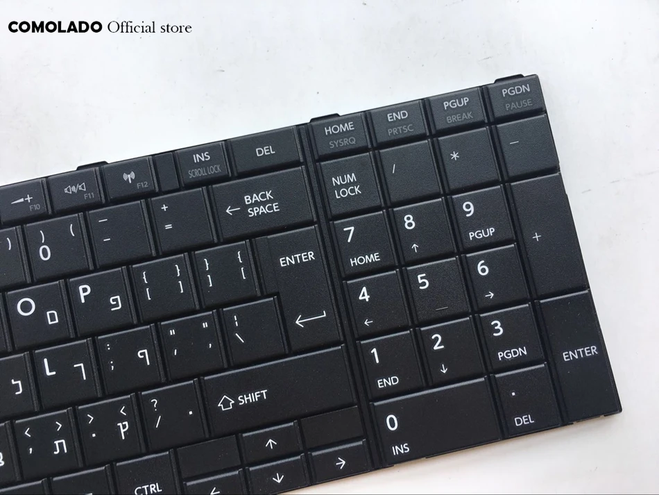 HB Hebrew Keyboard For Toshiba Satellite C75D L70 L75 S50 S55 C70 C70-A C70D C75 Black Laptop Keyboard HB Layout (2)