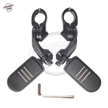 

Universal 1-1/4" Matte Black Motorcycle Highway Engine Guards Foot Pegs Rest Case for Harley Sportster XL1200 883 Touring FLTR