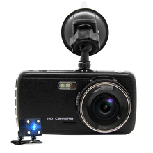 Yantu 4," ips Автомобильный видеорегистратор Камера с двумя объективами Dash Cam FHD 1080P с автоматическим регистратором заднего вида Цифровая видеокамера