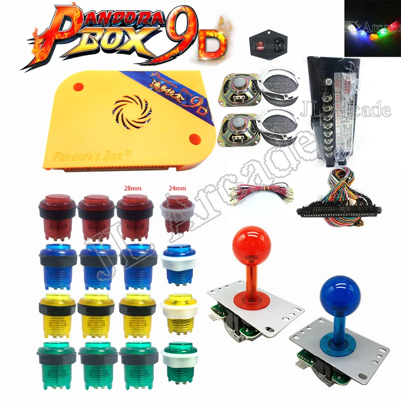 

Pandora box 9D 2500 in 1 arcade version jamma game board HDMI VGA DIY arcade ktis Support 3p, 4p games