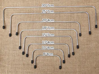 

one pair many size silver douctor purse frame obag handle diy handbag accessories wholesale bag frame purse handger