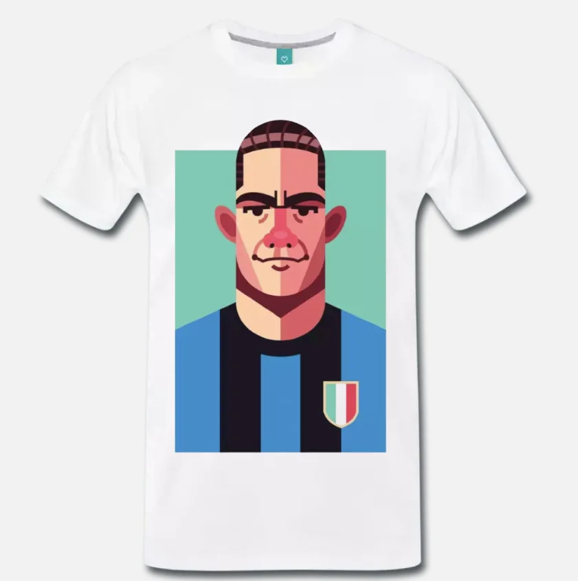 

T-SHIRT MEME LUIS SUAREZ GRANDE INTER HERRERA CALCIO VINTAGE AMALA - 1