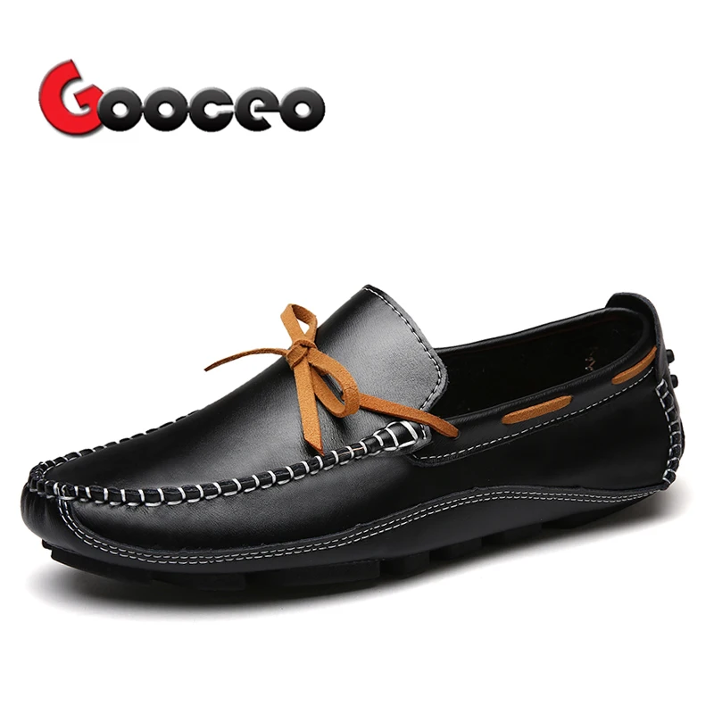

Men's Loafers Driving Shoes Flats Loafer Doug For Men Slip On Spring Leather Flat Formal Handmade Casual Round-toe Dress Light