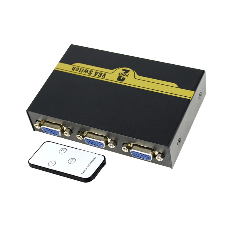 Сплиттер переключатель VGA 2 в 1 двухсторонний коммутатор 500 МГц 2560x1600 + ИК