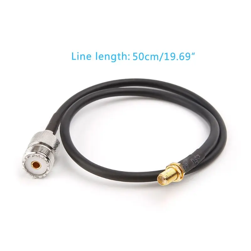 НОВЫЙ SMA Гнездовой к UHF SO239 PL259 гнездовой кабель RG58 РЧ коаксиальный в