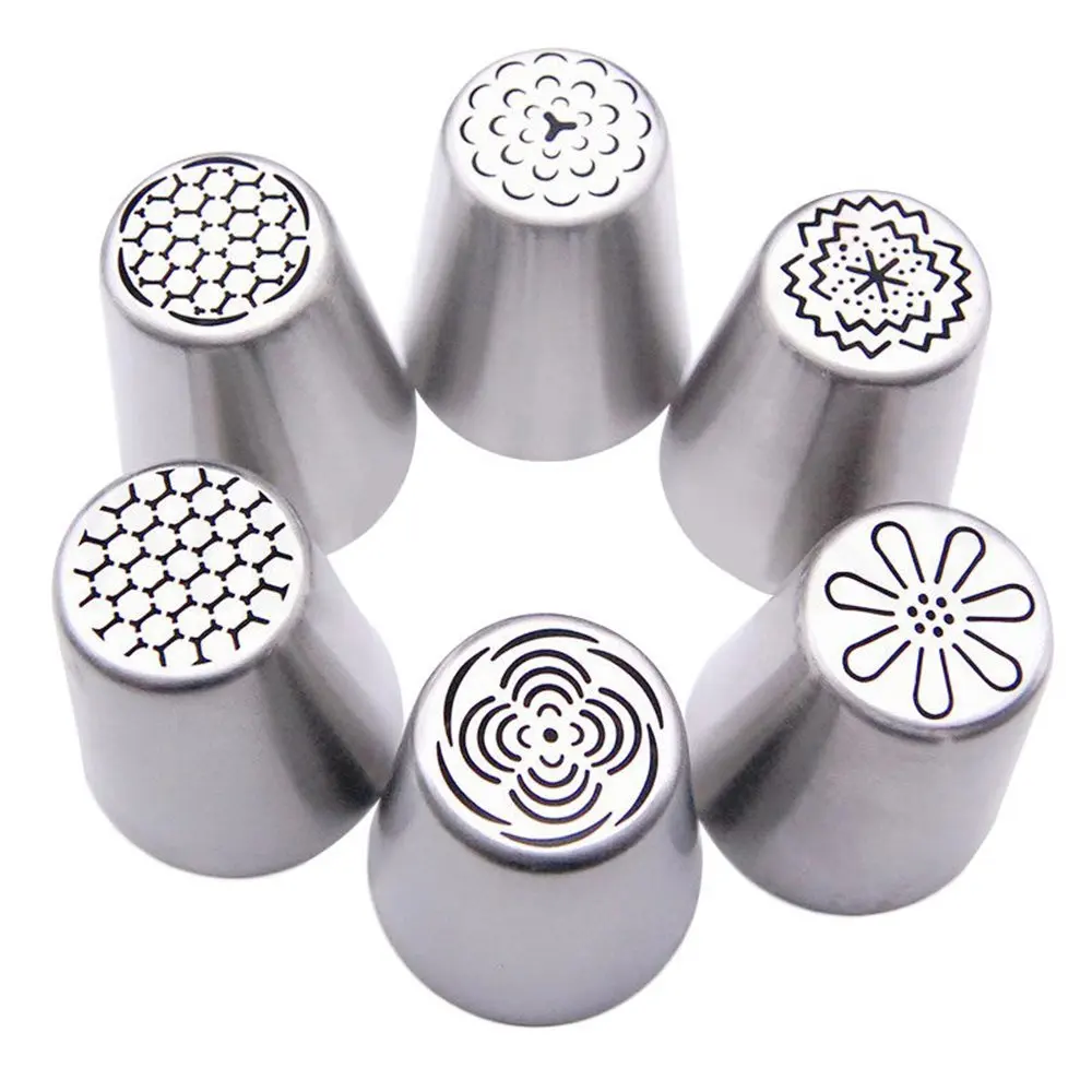 10 шт. инструменты для украшения торта из нержавеющей стали|for kitchen|tips pastrysteel icing piping