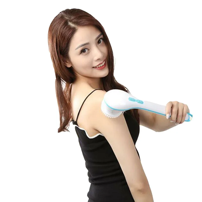 Душ массажер body back Brush 5 в 1 электрическая щетка для ванны душа ручной вращающийся