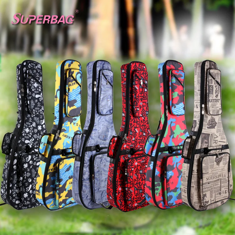 

Electric Guitar Waterproof Thicken 9 mm Bag Case Backpack Guitarra Accessories Parts Carry Gig Material Oxford Cloth