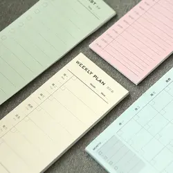 Новый стол Еженедельный ежедневник мультфильм липкие заметки наклейки бумага корейский канцелярские принадлежности, чтобы сделать список