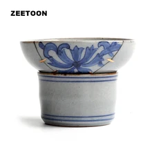 Японский винтажный Чайный фильтр чайный набор кунг-фу ручная глазурь керамическая керамика многоразовые чайные листья кофе фильтр креативный домашний декор