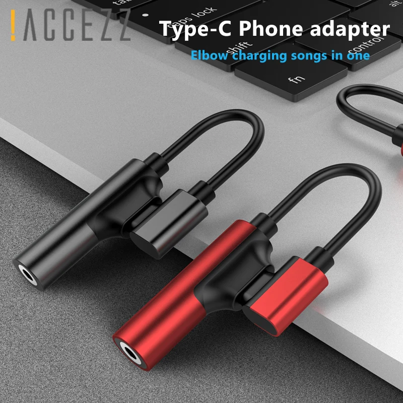 

!ACCEZZ USB Type C Adapter 3.5mm Jack Earphone Cable For Xiaomi Mi 6 Huawei Mate 10 Pro Aux Type-C Fast Charge OTG Extension
