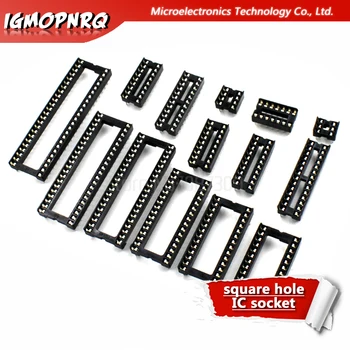 

10PCS IC square hole IC socket DIP6 DIP8 DIP14 DIP16 DIP18 DIP20 DIP24 DIP28 6PIN 8PIN 14PIN 16PIN 18PIN 20PIN 24PIN