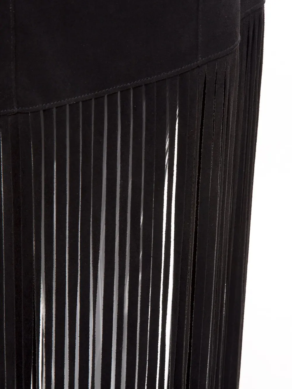 Modstreets 2017 Fashion Summer Slim Tassel Skirt High Waist Suede Fringed Leather Fashion Women Sexy Black Skirt Clearance