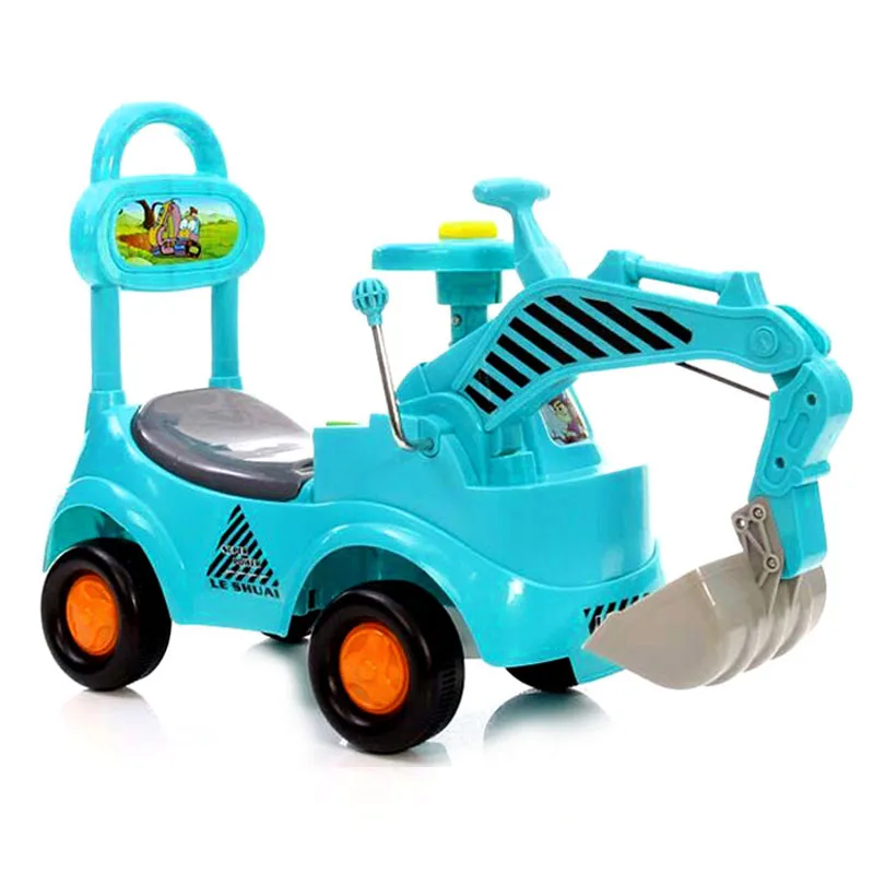 Children Excavators Baby Ride on Excavator Toys Kids Four Wheels