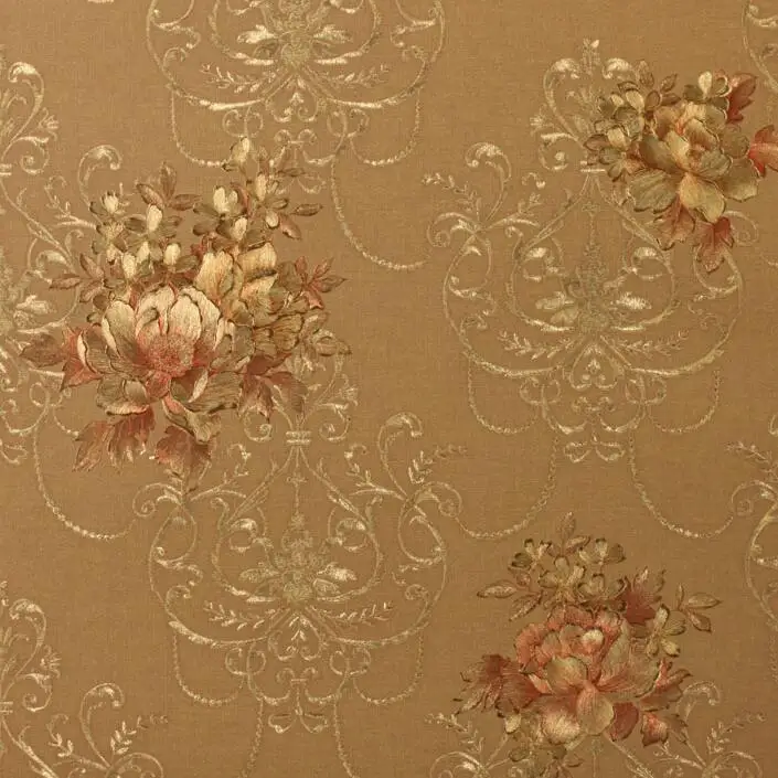 European luxury 3D floral background wallpaper 3D embossed gold foil wallpaper roll Living room bedroom wallpaper Silver gray European luxury 3D floral background wallpaper 3D embossed gold foil wallpaper roll Living room bedroom wallpaper Silver gray